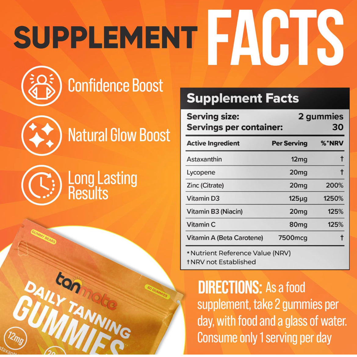 Daily tanning gummies