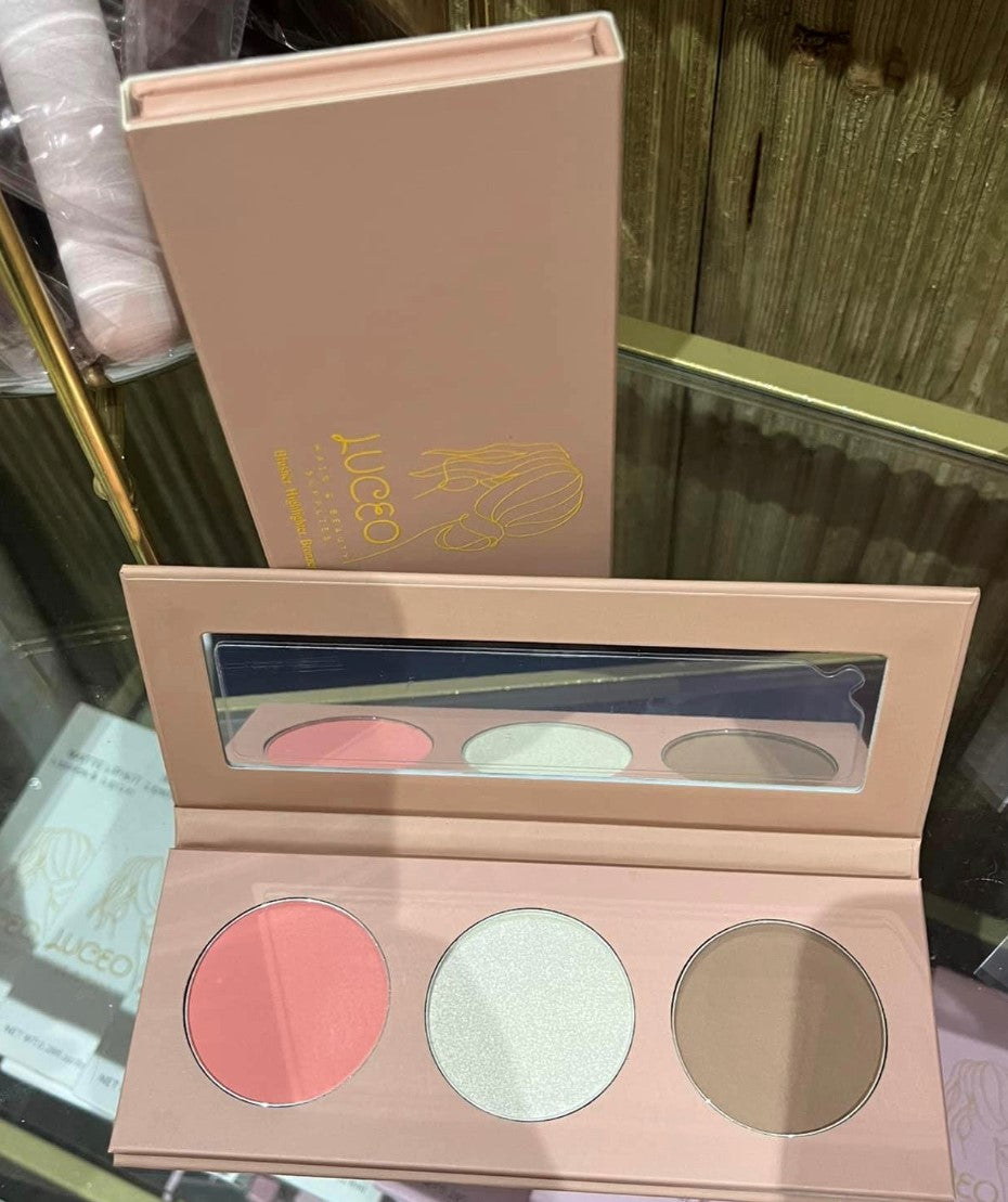 Blusher, Highlighter and Bronzer Palette